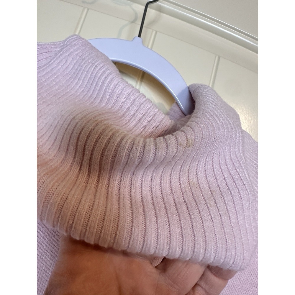 New Knit by Hampshire Studio pink Cowl Neck lighweight Sweater 100% Acrylic PS - Picture 9 of 10